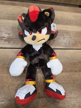 Build-A-Bear Shadow The Hedgehog Plush- Unstuffed